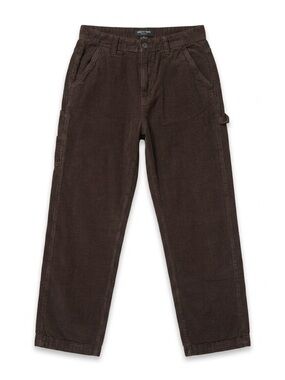 Cotton On Men's Dark Brown Loose Fit Corduroy Utility Pants